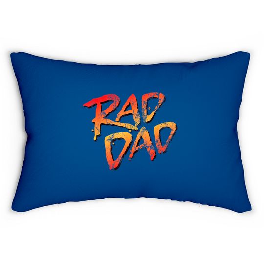 Discover RAD DAD - 80s Nostalgic Gift for Dad, Birthday Father's Day Lumbar Pillows