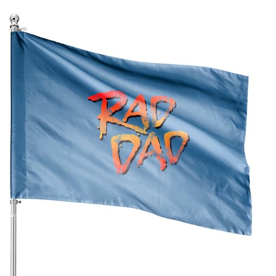 Discover RAD DAD - 80s Nostalgic Gift for Dad, Birthday Father's Day House Flags