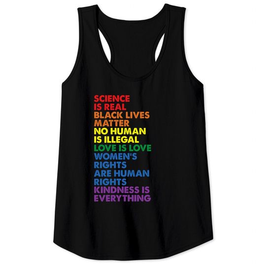 Discover Science is Real Black Lives Matter Tank Tops Tank Tops