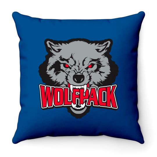 Discover Wolfpack Sports Logo Throw Pillows