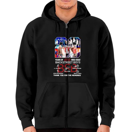 Discover 29 Years of The Backstreet Boys 1993 2022 , thank for Memory Classic Zip Hoodies