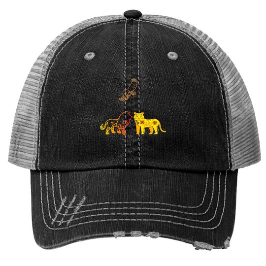 Discover Lions And Tigers Trucker Hats