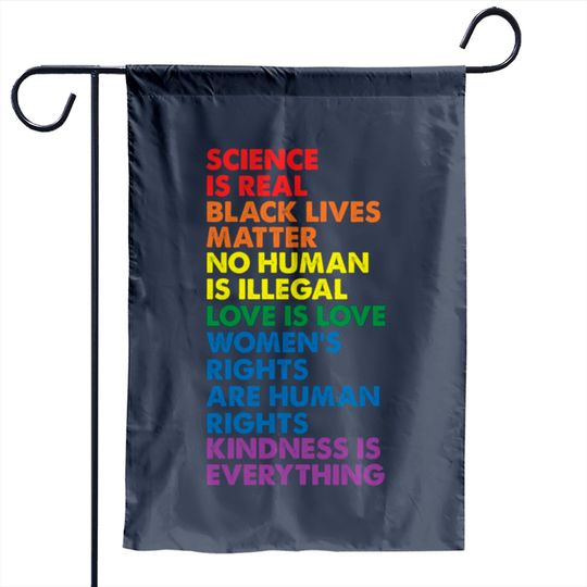 Discover Science is Real Black Lives Matter Garden Flags Garden Flags