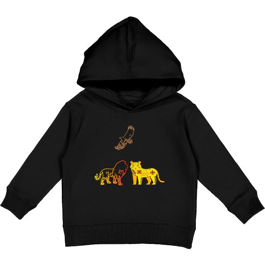 Discover Lions And Tigers Kids Pullover Hoodies