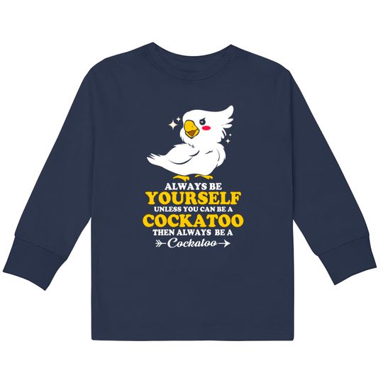 Discover Cockatoo Birdie Parrot Bird Plumage Parakeet Cheep  Kids Long Sleeve T-Shirts