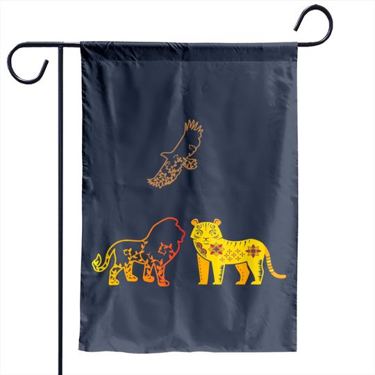 Discover Lions And Tigers Garden Flags
