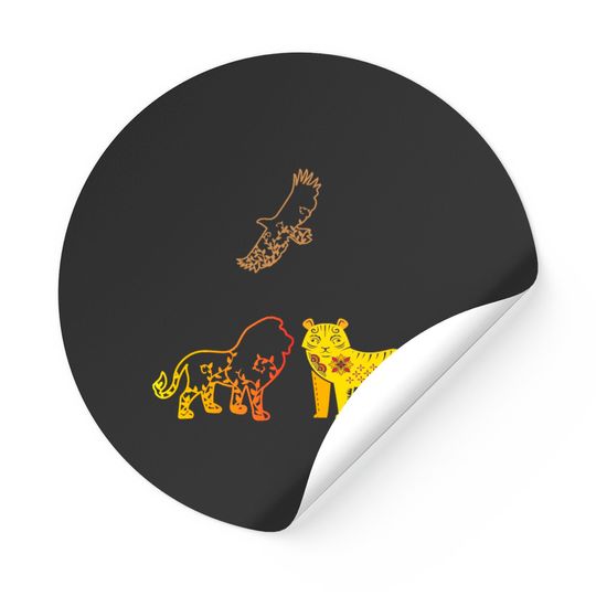 Discover Lions And Tigers Stickers