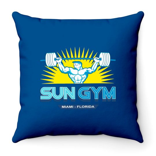 Discover sun gym Throw Pillow Throw Pillows