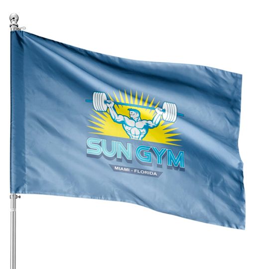 Discover sun gym House Flag House Flags