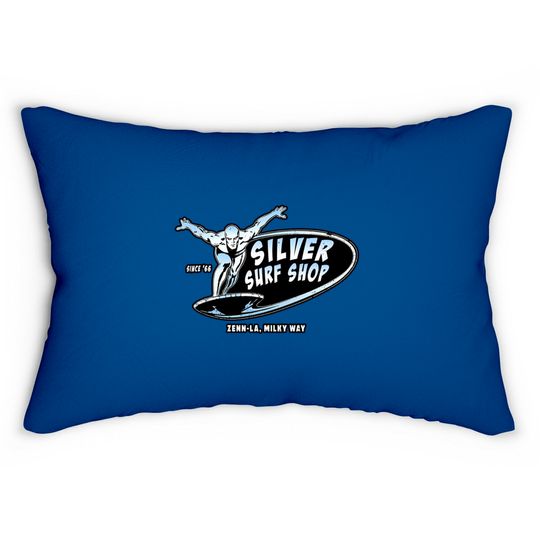 Discover Silver Surf Shop (Black Print) - Silver Surfer - Lumbar Pillows