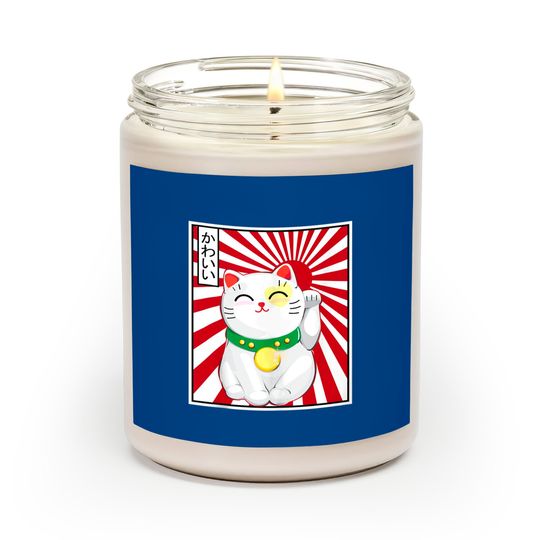 Discover Vintage Japanese Cat Kawaii Cat Kitten Lover Meowing Scented Candles