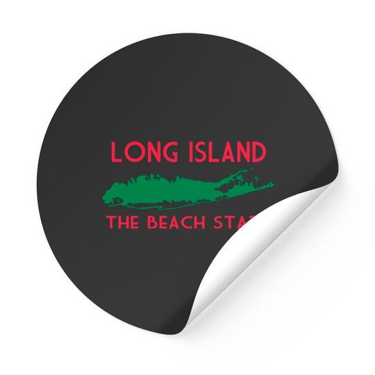 Discover Long Island The Beach State Stickers