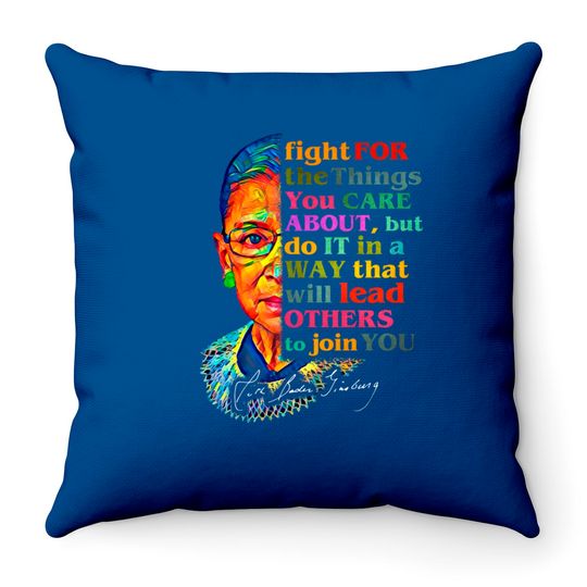 Discover Ruth Bader Ginsburg Throw Pillows