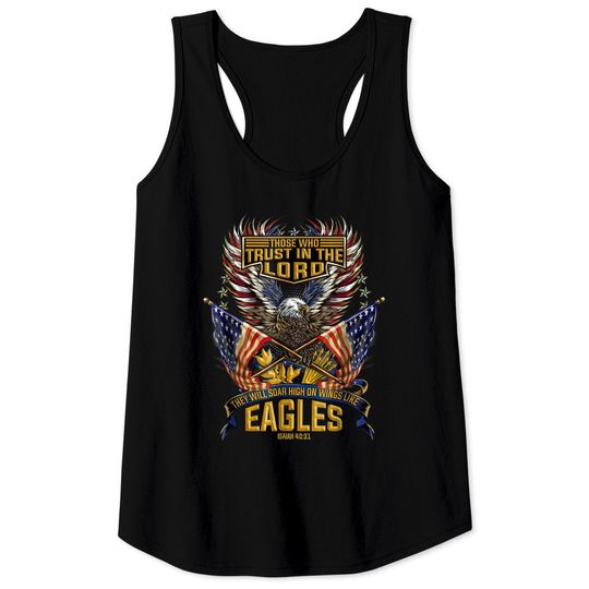 Discover Soar on Wings Like Eagles Christian 4th shirt Tank Tops