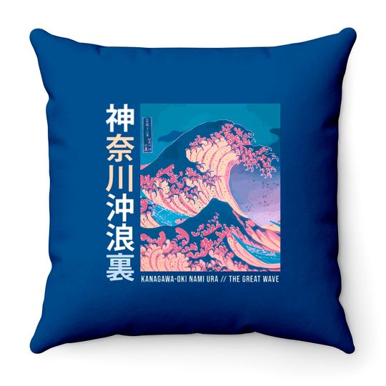 Discover Japanese Wave Vintage Streetwear Aesthetic Trendy Throw Pillows