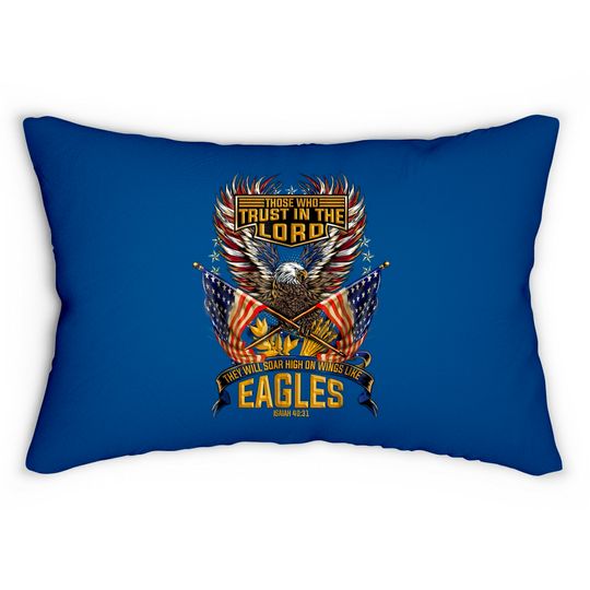 Discover Soar on Wings Like Eagles Christian 4th Lumbar Pillow Lumbar Pillows