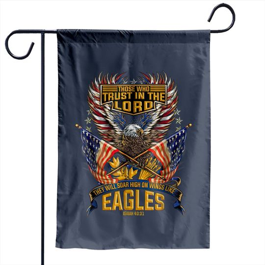 Discover Soar on Wings Like Eagles Christian 4th Garden Flag Garden Flags