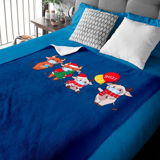 Discover Cute Cartoon Cow Baby Blankets