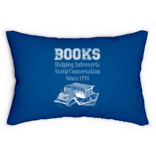 Discover Books Helping Introverts Avoid Conversation Lumbar Pillows