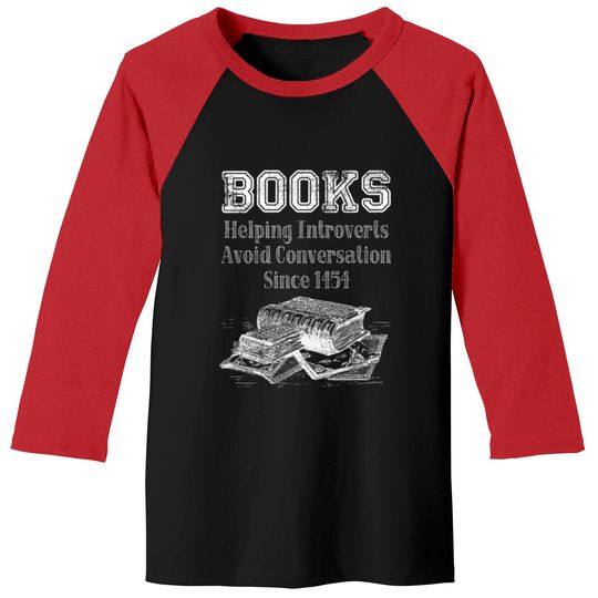 Discover Books Helping Introverts Avoid Conversation Baseball Tees