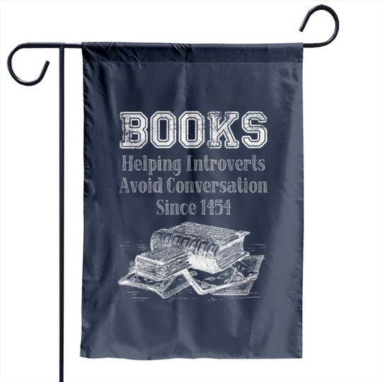 Discover Books Helping Introverts Avoid Conversation Garden Flags