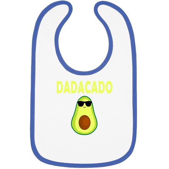 Discover Dadacado Funny Avocado Dad Father's Day Daddy Men Bibs