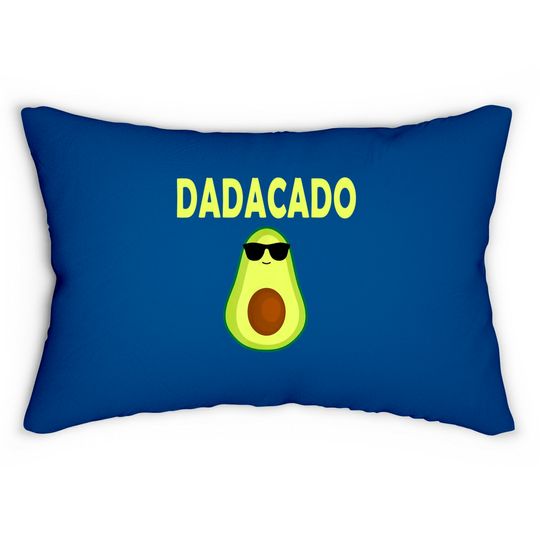 Discover Dadacado Funny Avocado Dad Father's Day Daddy Men Lumbar Pillows