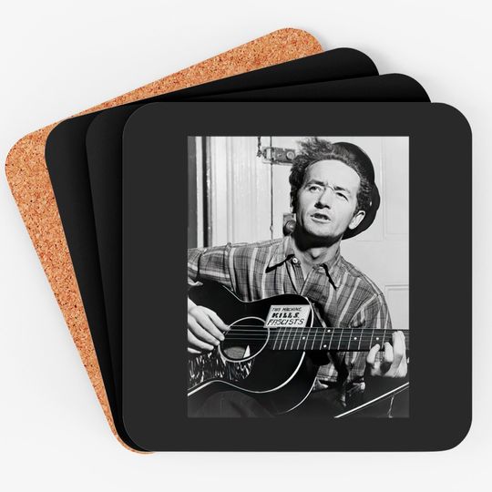 Discover This Machine Kill - Woody Guthrie - Coasters
