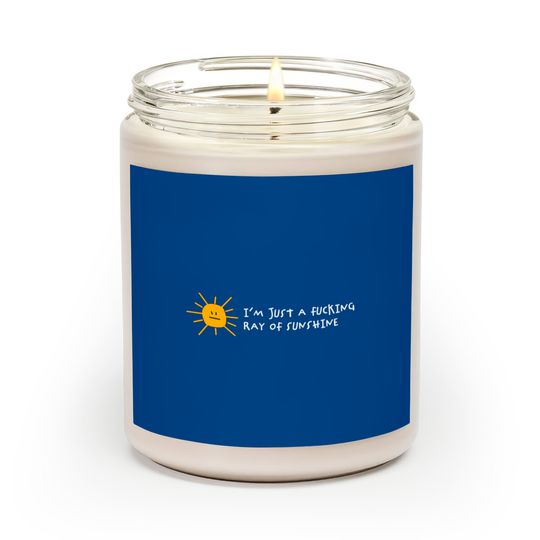 Discover I'm A Fucking Ray Of Sunshine! Scented Candles