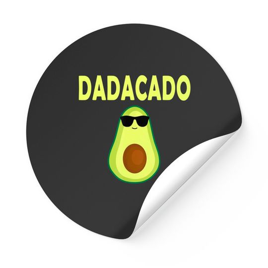 Discover Dadacado Funny Avocado Dad Father's Day Daddy Men Stickers