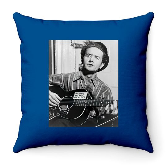 Discover This Machine Kill - Woody Guthrie - Throw Pillows