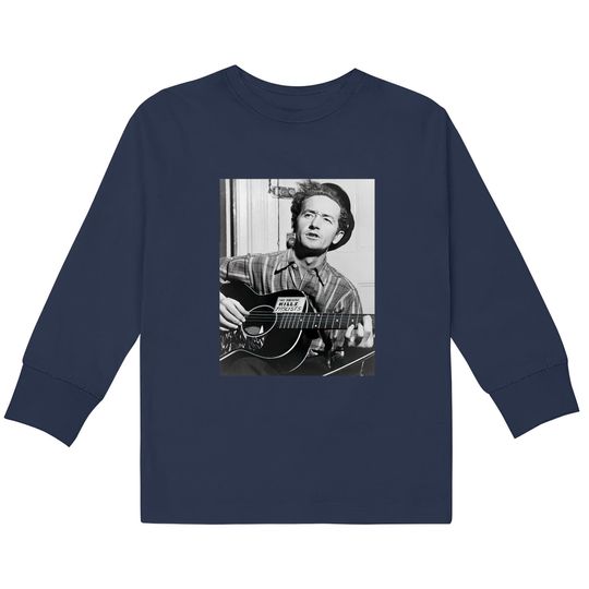 Discover This Machine Kill - Woody Guthrie -  Kids Long Sleeve T-Shirts