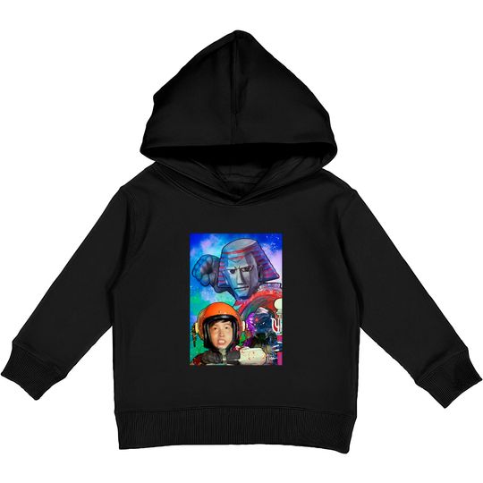 Discover Johnny Sokko and his Flying Robot - Nesshead - Kids Pullover Hoodies