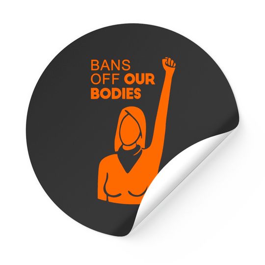Discover Womens Bans Off Our Bodies V-Neck Stickers