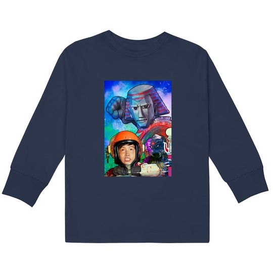 Discover Johnny Sokko and his Flying Robot - Nesshead -  Kids Long Sleeve T-Shirts