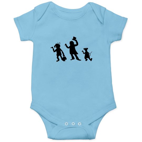 Discover Hitchhiking Ghosts - Black silhouette - Haunted Mansion - Onesies