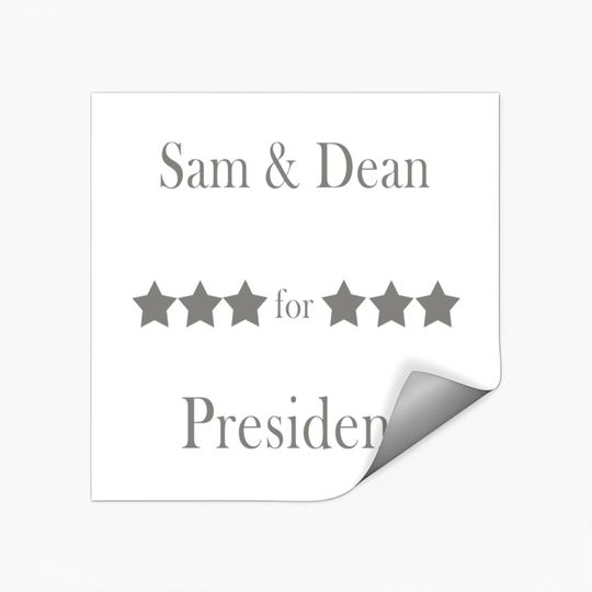 Discover Sam & Dean for president perfect gift for supernaturals fans - Sam And Dean For President - Stickers