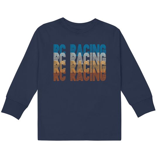 Discover RC Car RC Racing Retro Style - Rc Cars -  Kids Long Sleeve T-Shirts