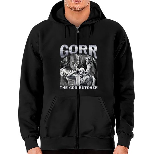 Discover Marvel Gorr The God Butcher Thor Love And Thunder Zip Hoodies