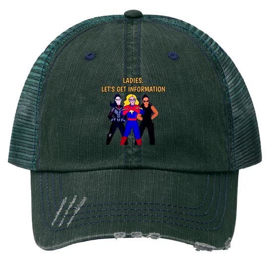 Discover Ladies Lets Get Information Ms Marvel Trucker Hats