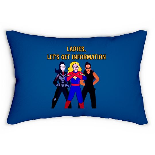 Discover Ladies Lets Get Information Ms Marvel Lumbar Pillows