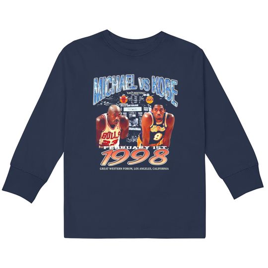Discover Legend Kobe Bryant x Michael Jordan Vintage  Kids Long Sleeve T-Shirts