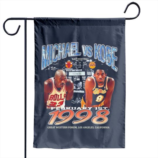 Discover Legend Kobe Bryant x Michael Jordan Vintage Garden Flags