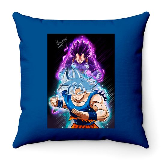Discover Goku ultra in stinto e vegeta ultra ego - Dragon Ball - Throw Pillows