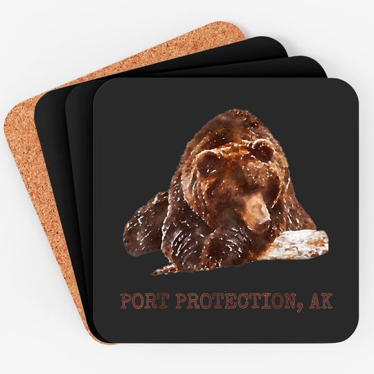 Discover Port Protection Brown Grizzly Bear In Snow Alaska Pacific NW Coasters Hoodies