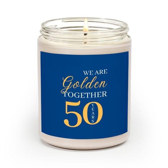 Discover 50th Golden Marriage Anniversary Scented Candles