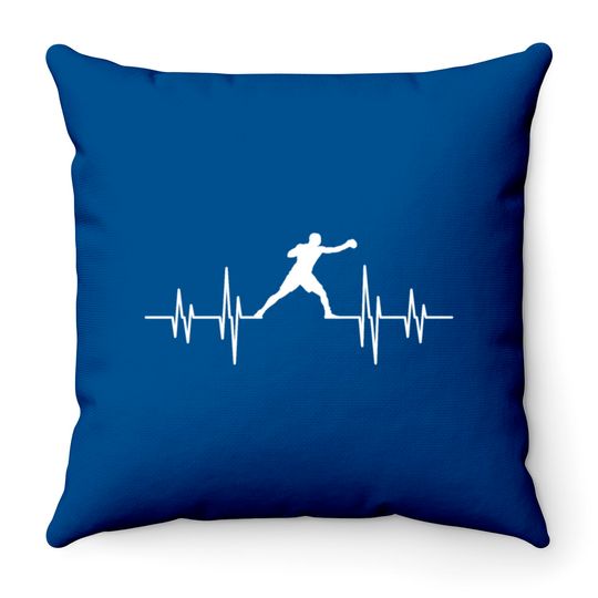 Discover Boxing heartbeat Throw Pillows