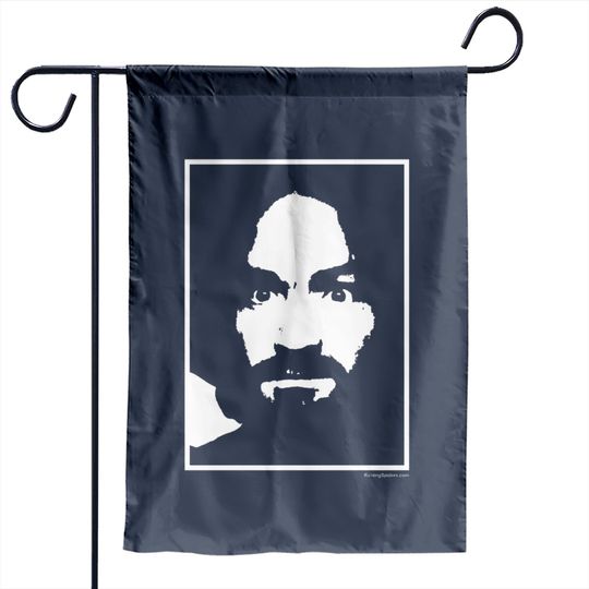 Discover Charlie Don't Surf - Classic Face from Life Magazine - Charles Manson - Garden Flags