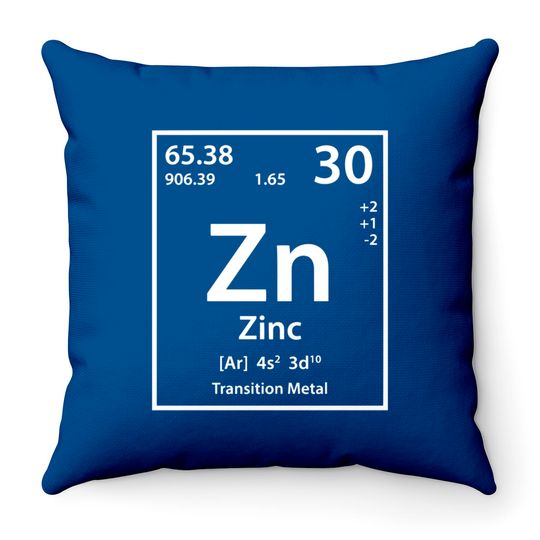 Discover Zinc Element (white) - Zinc Element - Throw Pillows