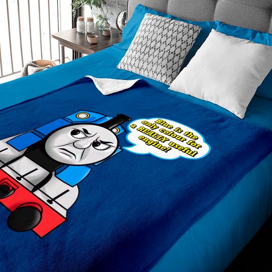 Discover "Blue is the only colour" Thomas - Thomas Tank Engine - Baby Blankets